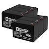 Mighty Max Battery 12V 9Ah Sealed Lead Acid Battery for ATVs and Surge Protector - 6 Pack ML9-12MP6113833
